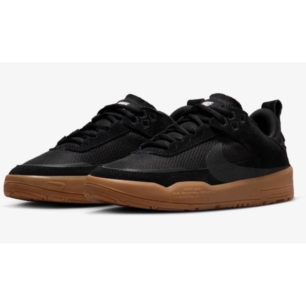 Nike SB Day One GS Black Gum Skate Shoes Youth 3Y FN4210-001